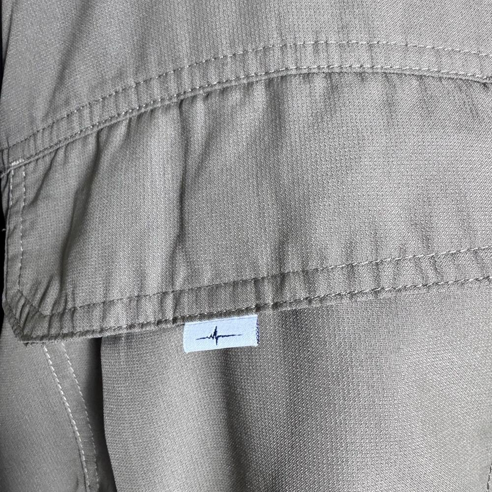 Habit Fishing Shirt Mens 3XL Tan Khaki Long Sleeve Vented Outdoors Hiking - Picture 3 of 10
